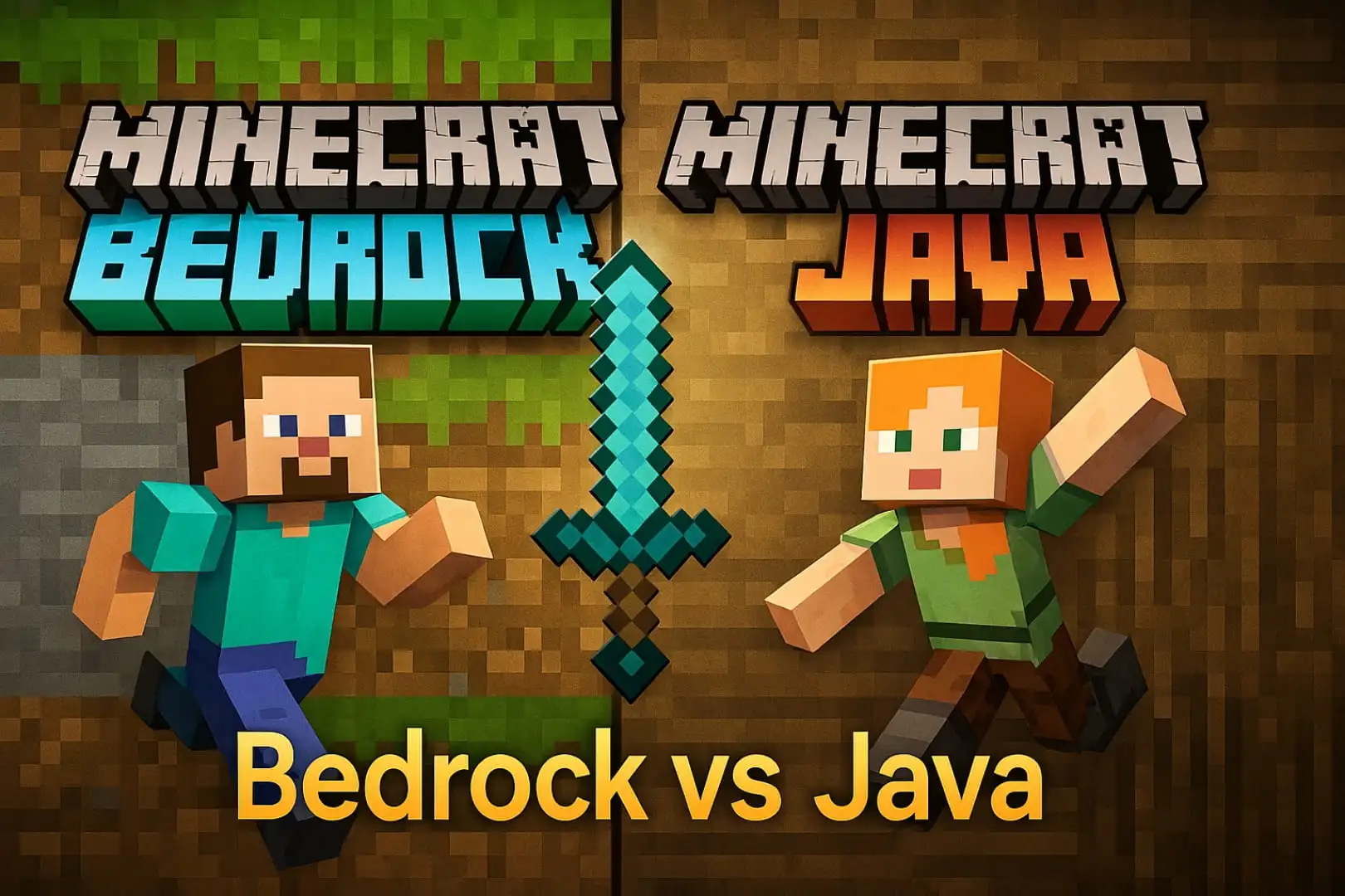 ماینکرفت جاوا و بدراک با چه زبان برنامه‌نویسی‌ای ساخته شده‌اند